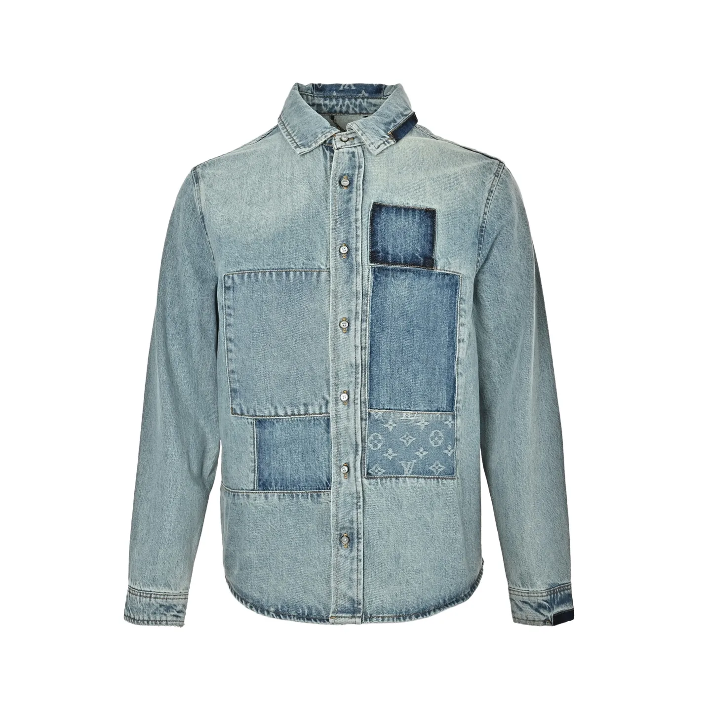 Louis Vuitton/Louis Vuitton presbyopic patchwork denim jacket